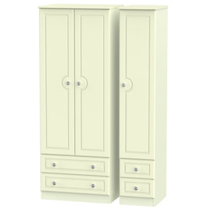 Tall Triple 2 Drawer + Drawer Robe