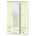 Tall Triple 2 Drawer Mirror + Drawer Robe