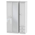 Tall Triple Mirror + Drawer Robe