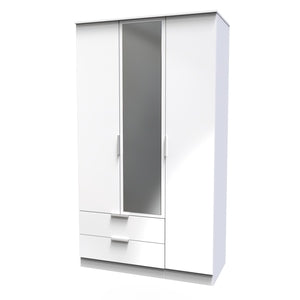 Triple 2 Drawer Morror Robe
