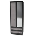 2ft6in 2 Drawer Mirror Robe