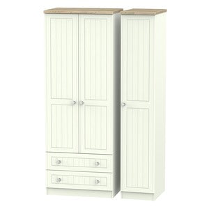 Tall Triple 2 Drawer Robe