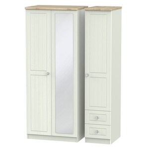 Triple Mirror + Drawer Robe