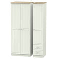 Tall Triple Plain + Drawer Robe