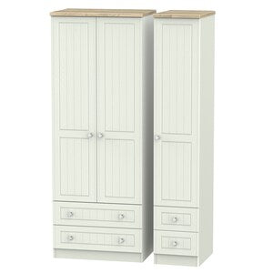 Tall Triple 2 Drawer + Drawer Robe