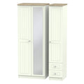 Tall Triple Mirror + Drawer Robe