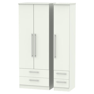 Tall Triple 2 Drawer + Drawer Robe
