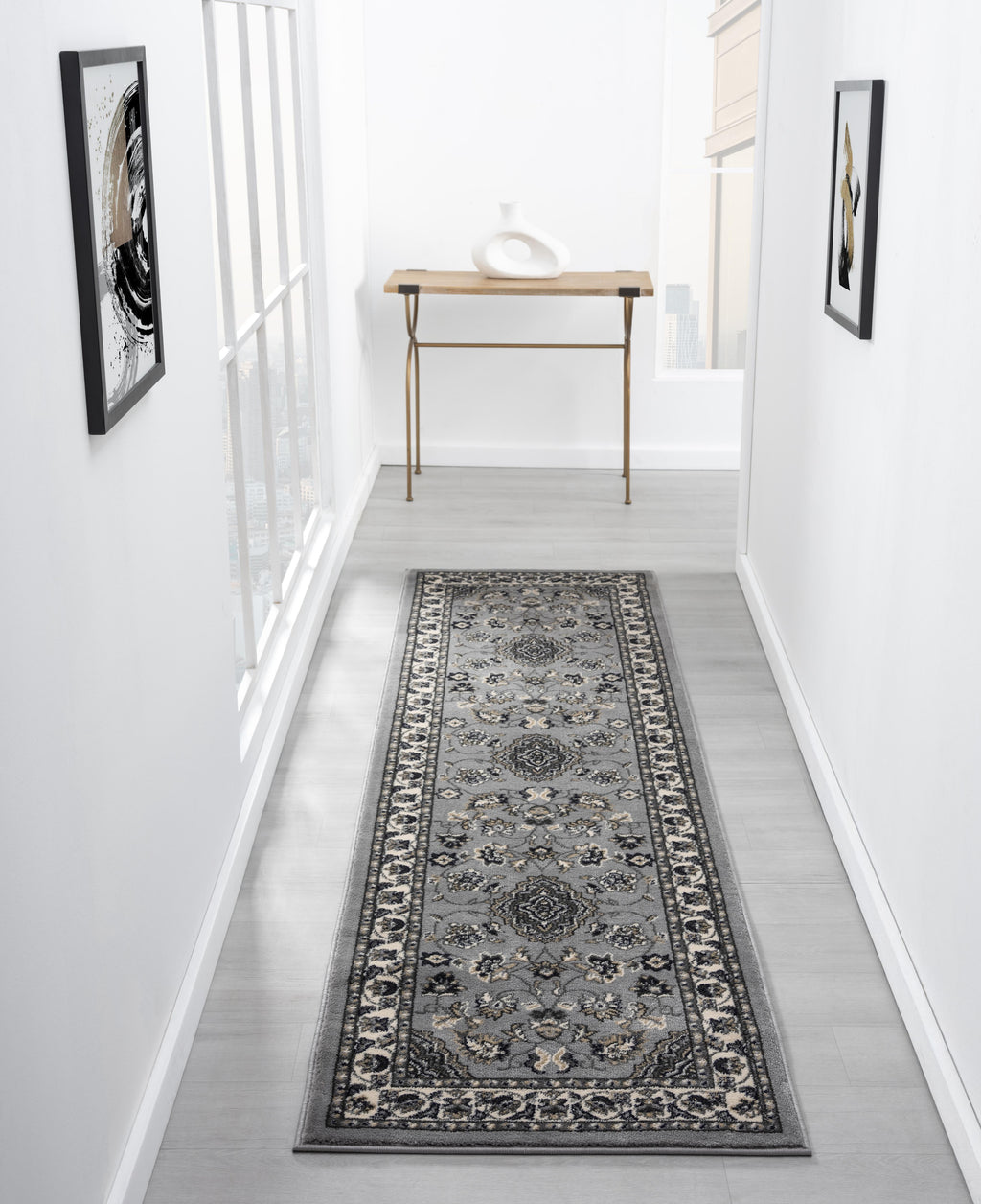 Sherborne Traditional Grey Rug