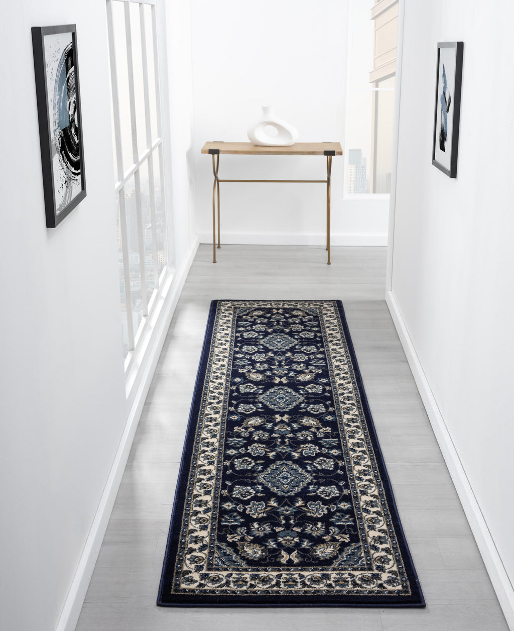 Sherborne Traditional Navy Rug