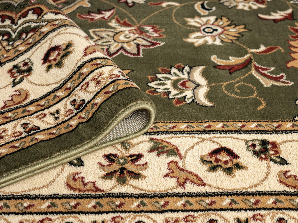 Sherborne Traditional Green Rug