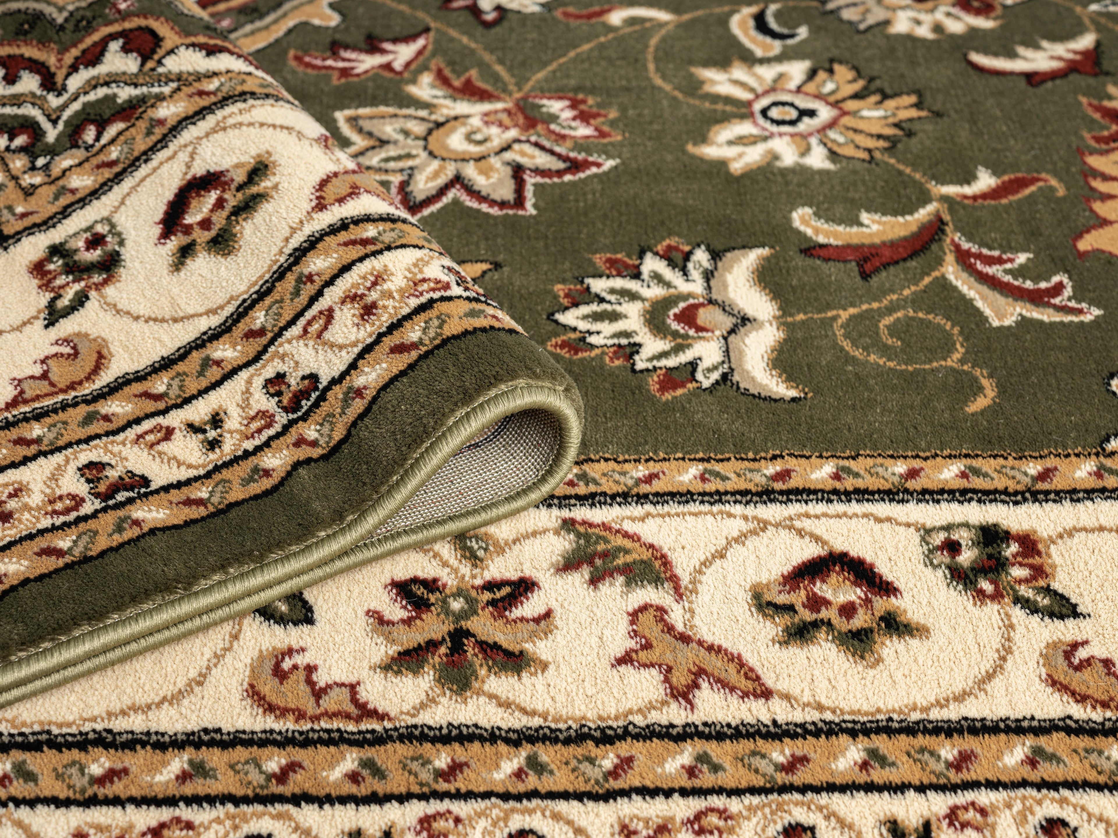 Sherborne Traditional Green Rug