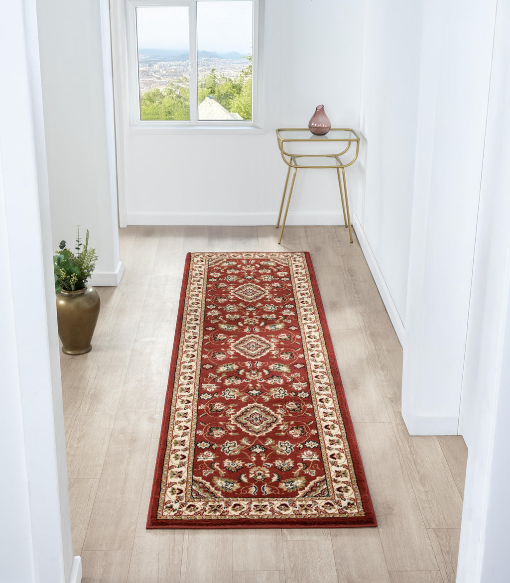 Sherborne Traditional Red Rug