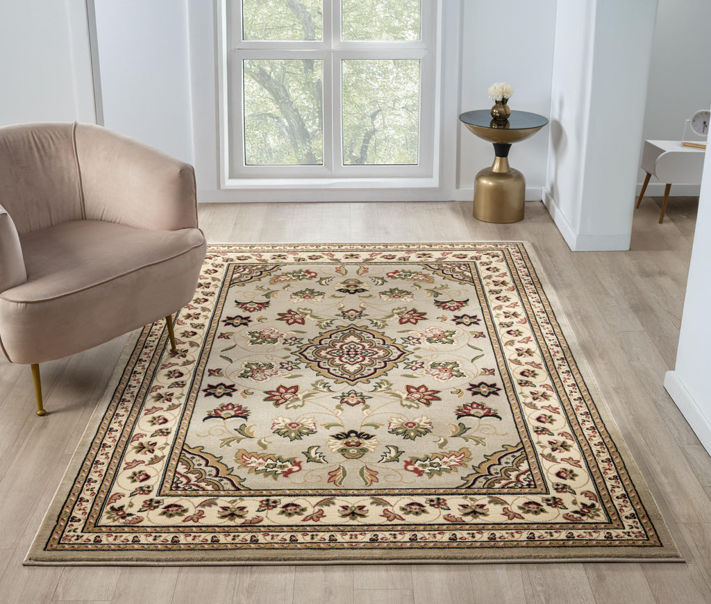 Sherborne Traditional Beige Rug