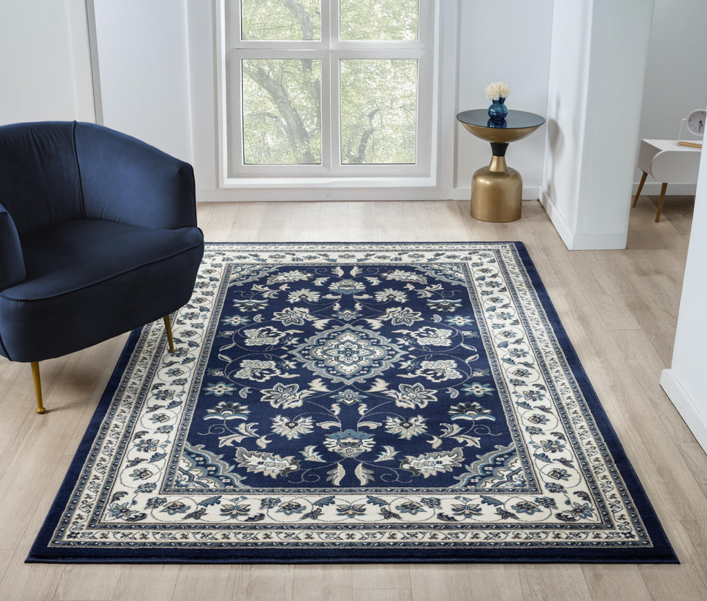 Sherborne Traditional Navy Rug