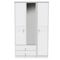 Triple 2 Drawer Mirror Robe