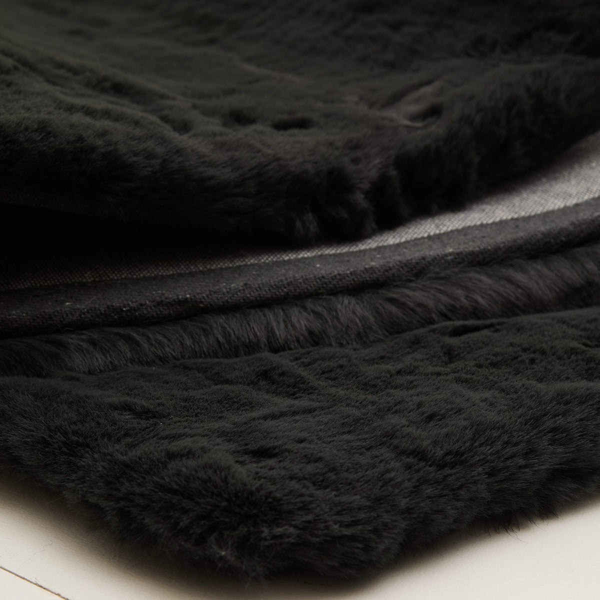 Super Luxe Faux Fur Charcoal Rug