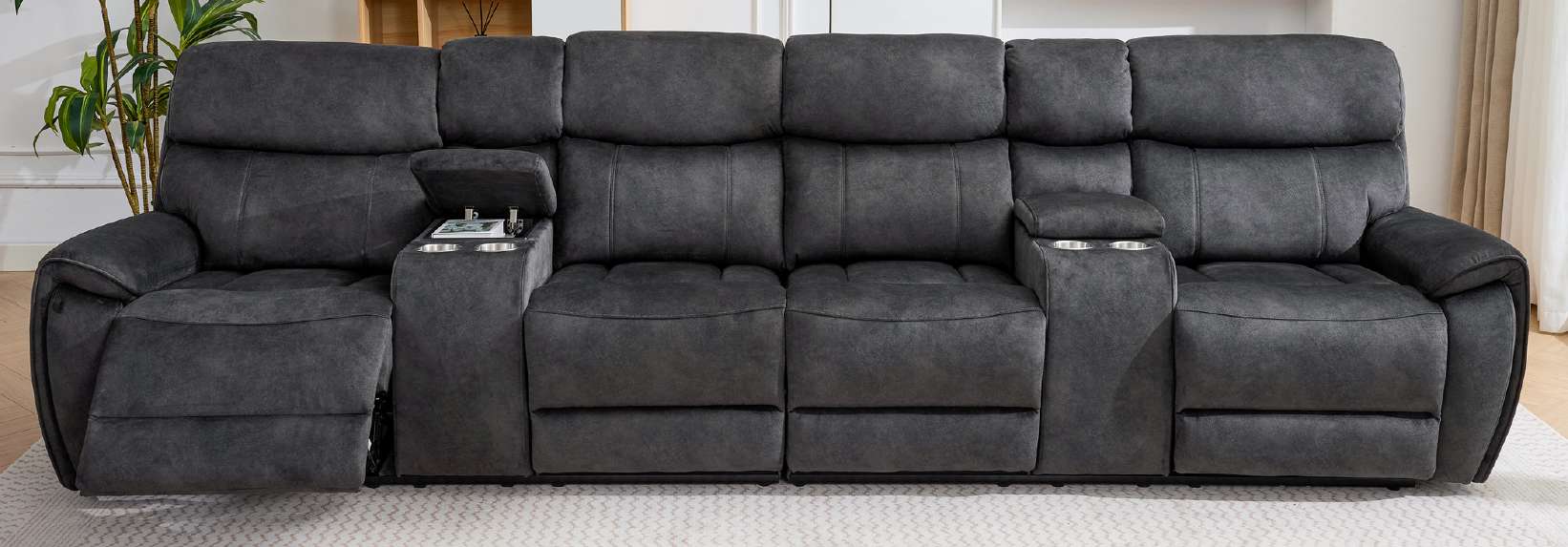 Seville Graphite cinema style four seater