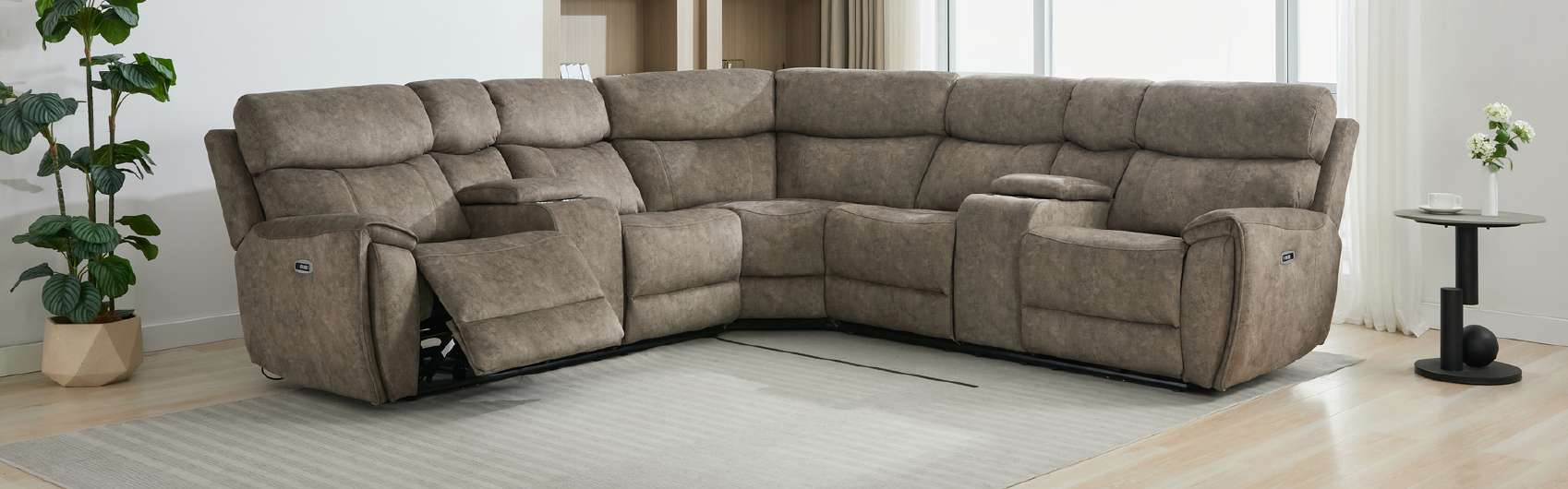Seville Taupe corner group