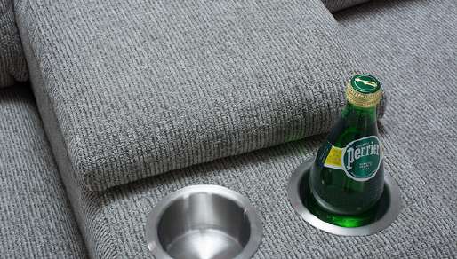 Tamla Silver console and cupholder detail