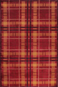 Tartan Check Red Rug