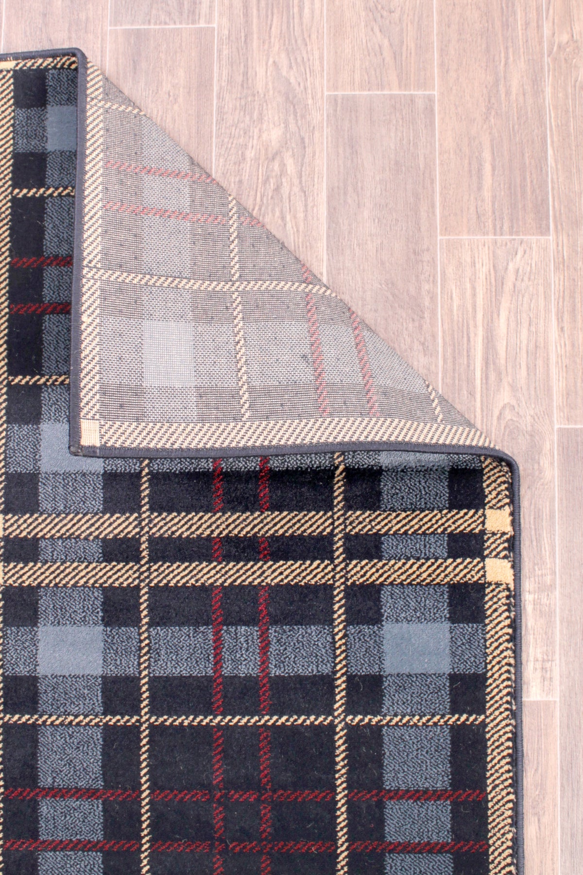 Tartan Check Blue Rug
