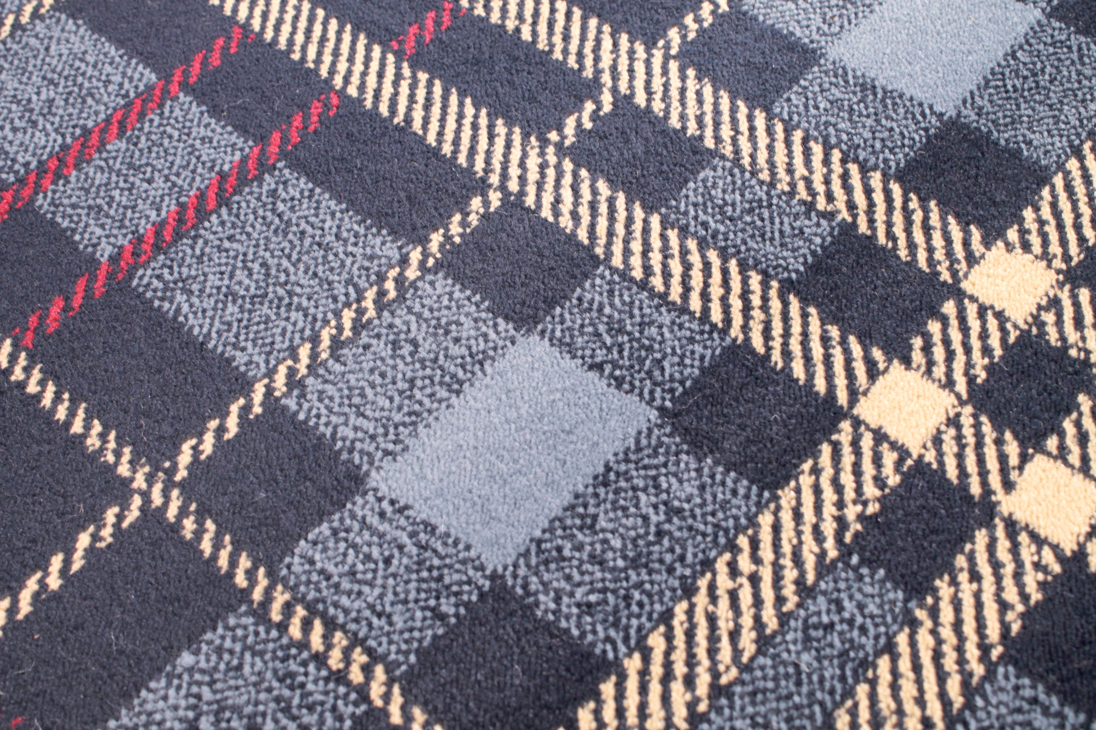 Tartan Check Blue Rug