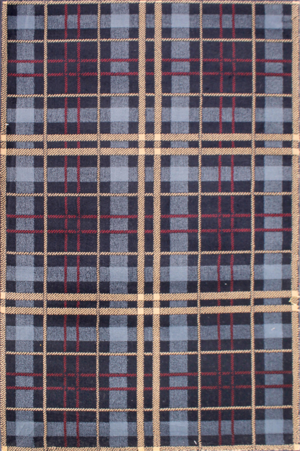 Tartan Check Blue Rug