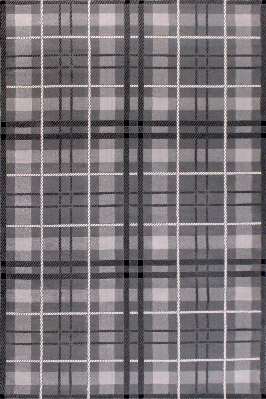 Tartan Check Grey Rug