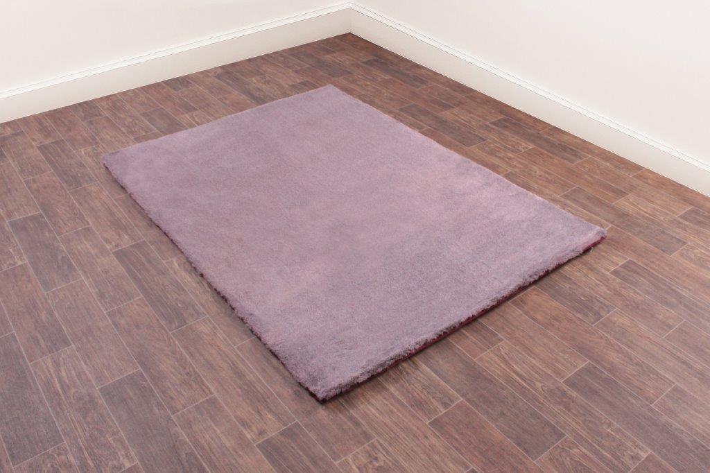 Tipped Luxe Fur Plain Amethyst Rug