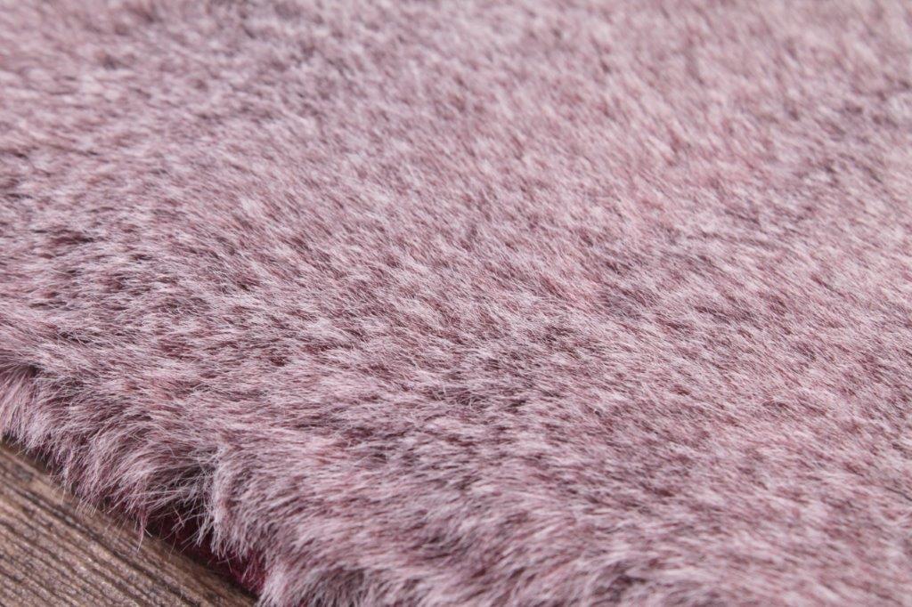 Tipped Luxe Fur Plain Amethyst Rug