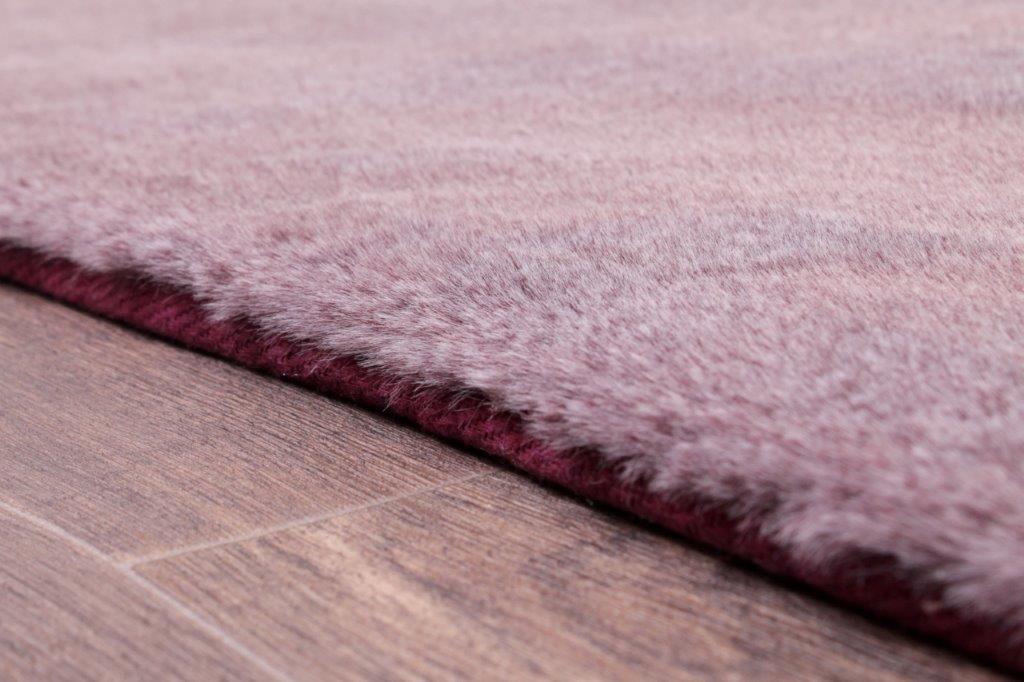 Tipped Luxe Fur Plain Amethyst Rug