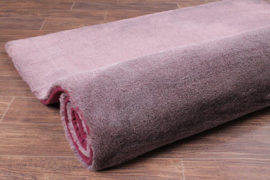 Tipped Luxe Fur Plain Amethyst Rug