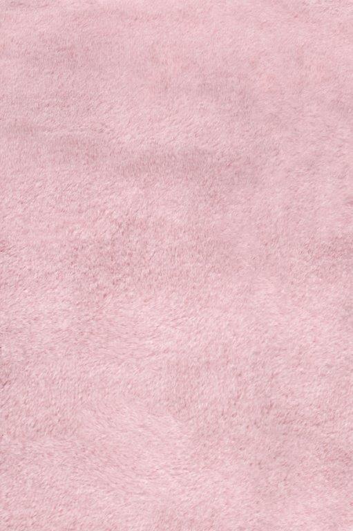 Tipped Luxe Fur Plain Pink Rug