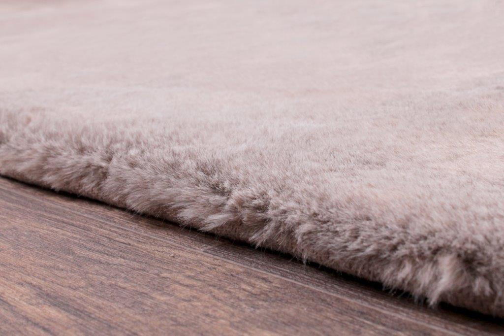 Tipped Luxe Fur Plain Mink Rug