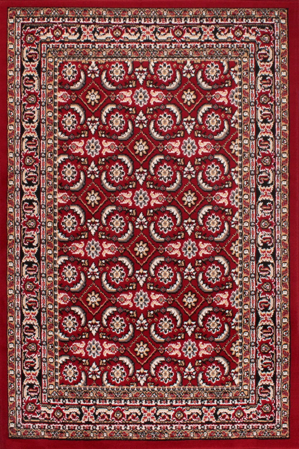 Traditional Poly Esta Red Rug