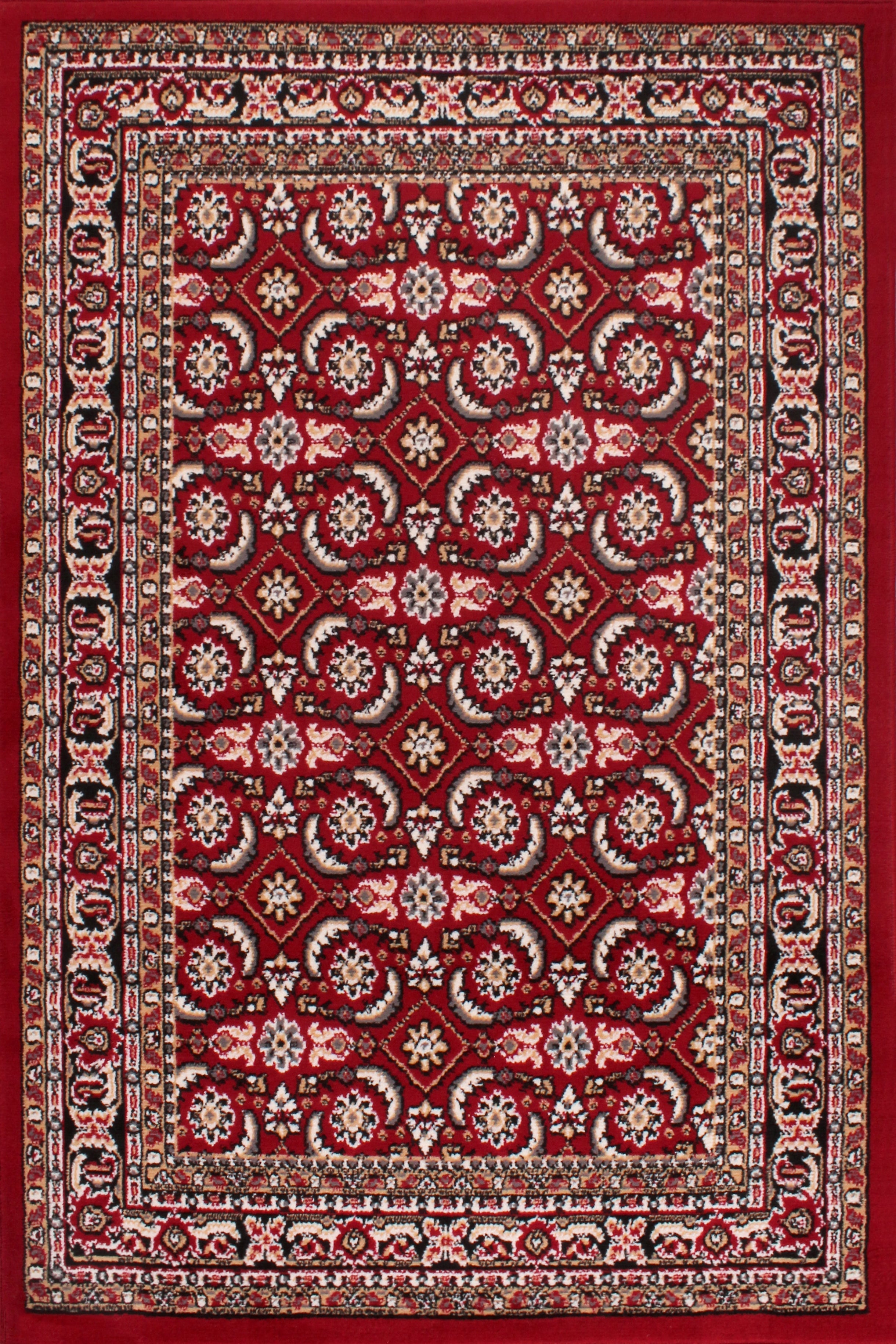 Traditional Poly Esta Red Rug