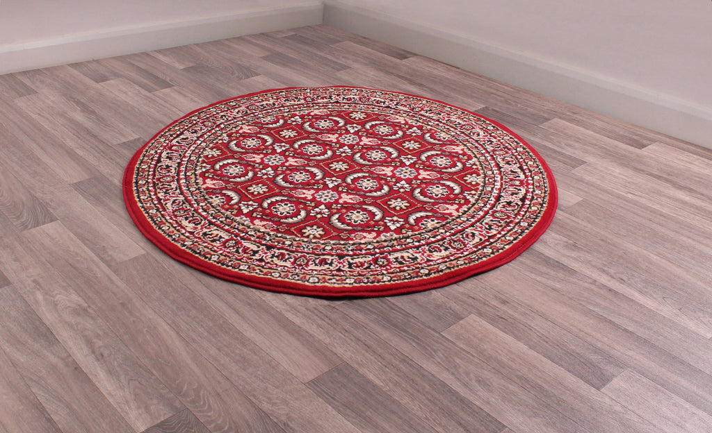 Traditional Poly Esta Red Rug