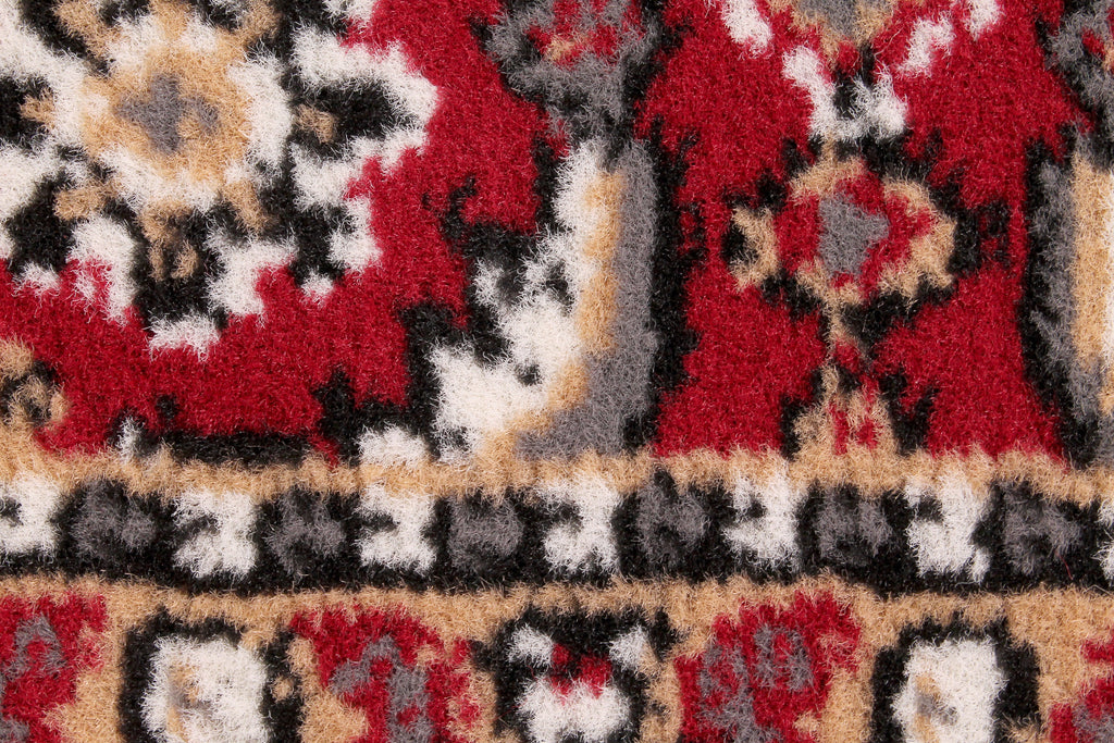 Traditional Poly Esta Red Rug