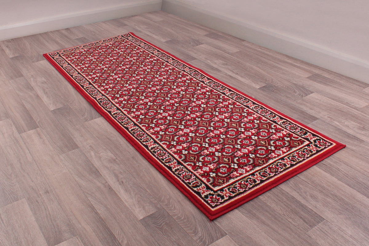 Traditional Poly Esta Red Rug