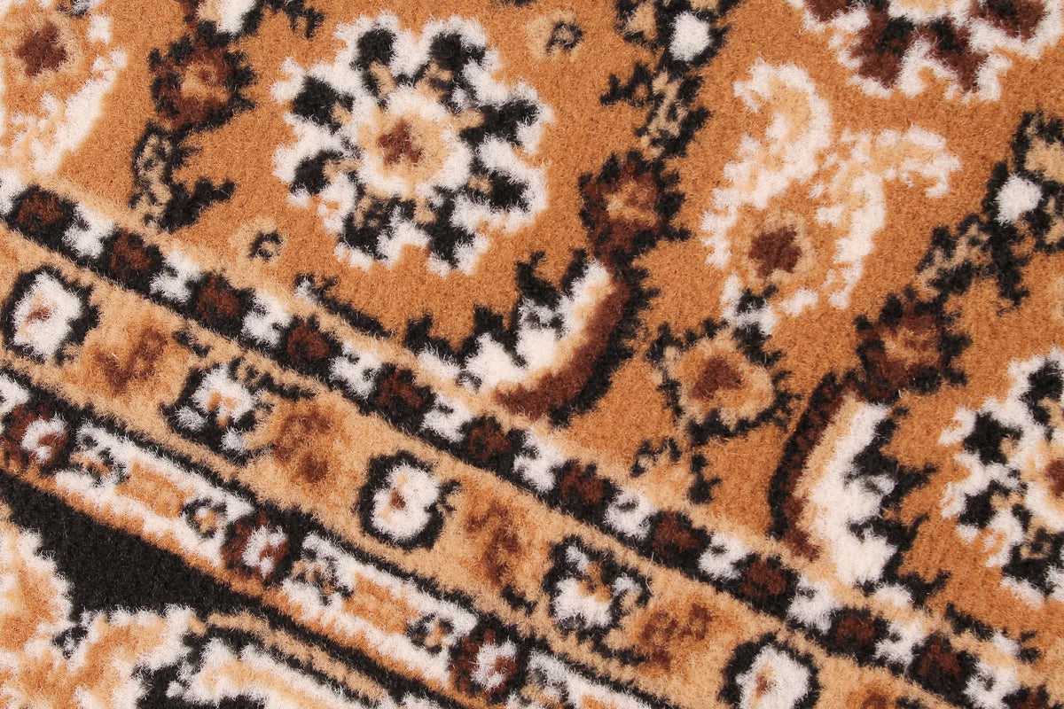 Traditional Poly Esta Gold Rug