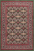 Traditional Poly Esta Green Rug