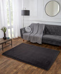 Super Luxe Faux Fur Charcoal Rug