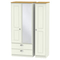 Triple 2 Drawer Mirror Robe