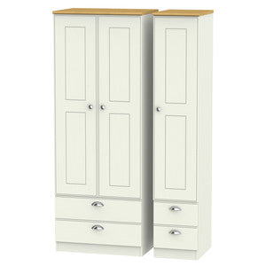 Tall Triple 2 Drawer + Drawer Robe