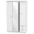 Tall Triple Mirror + Drawer Robe