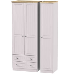 Tall Triple 2 Drawer Robe