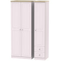 Tall Triple Plain + Drawer Robe