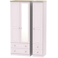 Tall Triple 2 Drawer Mirror + Drawer Robe