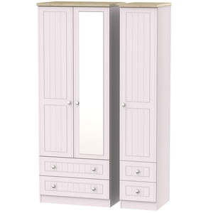 Tall Triple 2 Drawer Mirror + Drawer Robe
