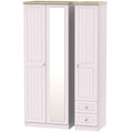 Tall Triple Mirror + Drawer Robe
